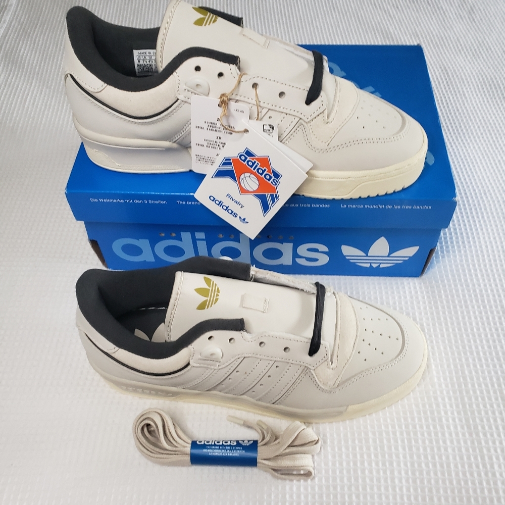 NIB Size 8 Adidas Mens Rivalry 86 Low 2.5 Off White SneakersI